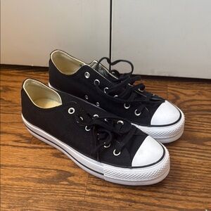 Converse Black and White Classic Low-Top Sneakers
